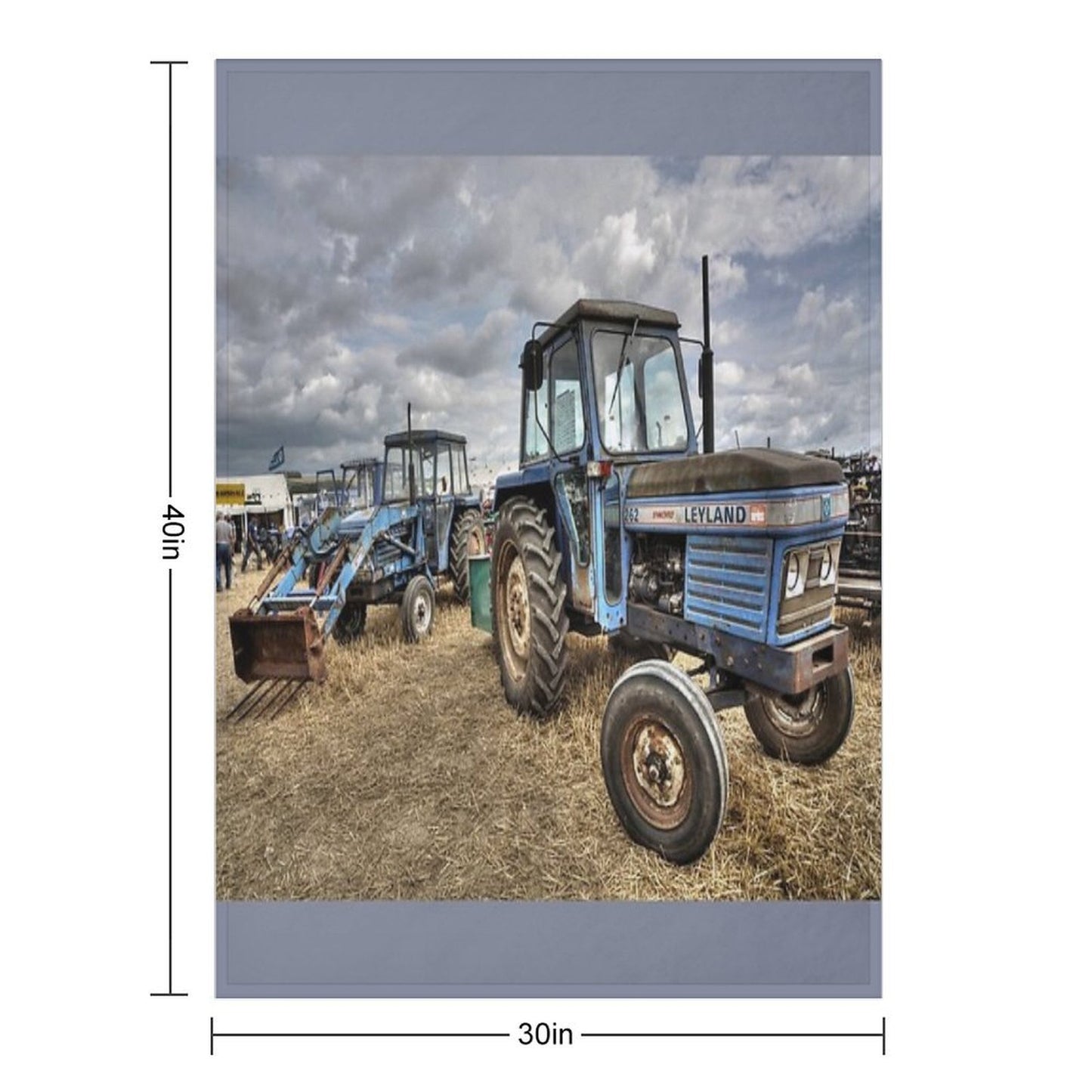 Leyland Tractors Quick-dry Throw Blanket