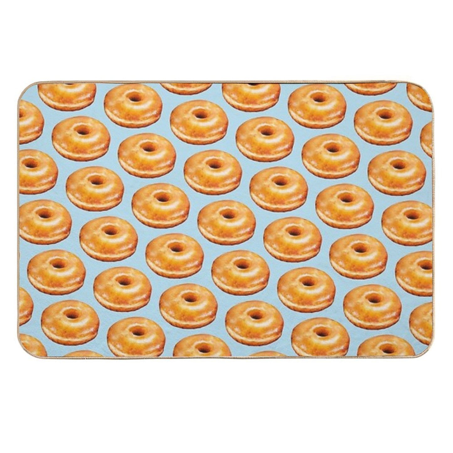 Glazed Donut Pattern Dirt-Trapping Bath Mat