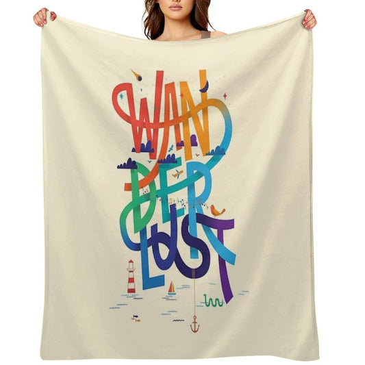 Wanderlust Travel-friendly Throw Blanket