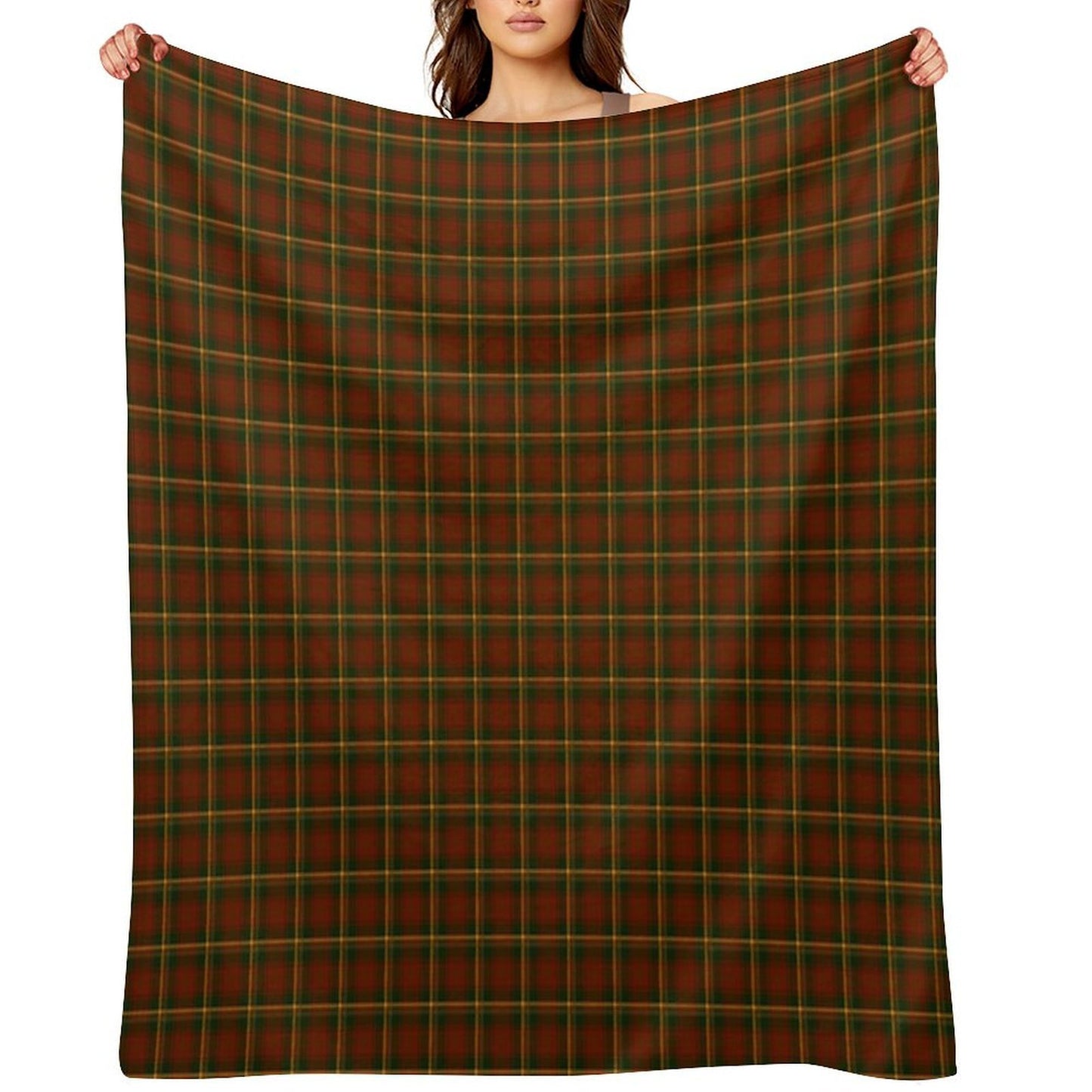 Canadian National Maple Leaf Tartan Gift-ready Throw Blanket