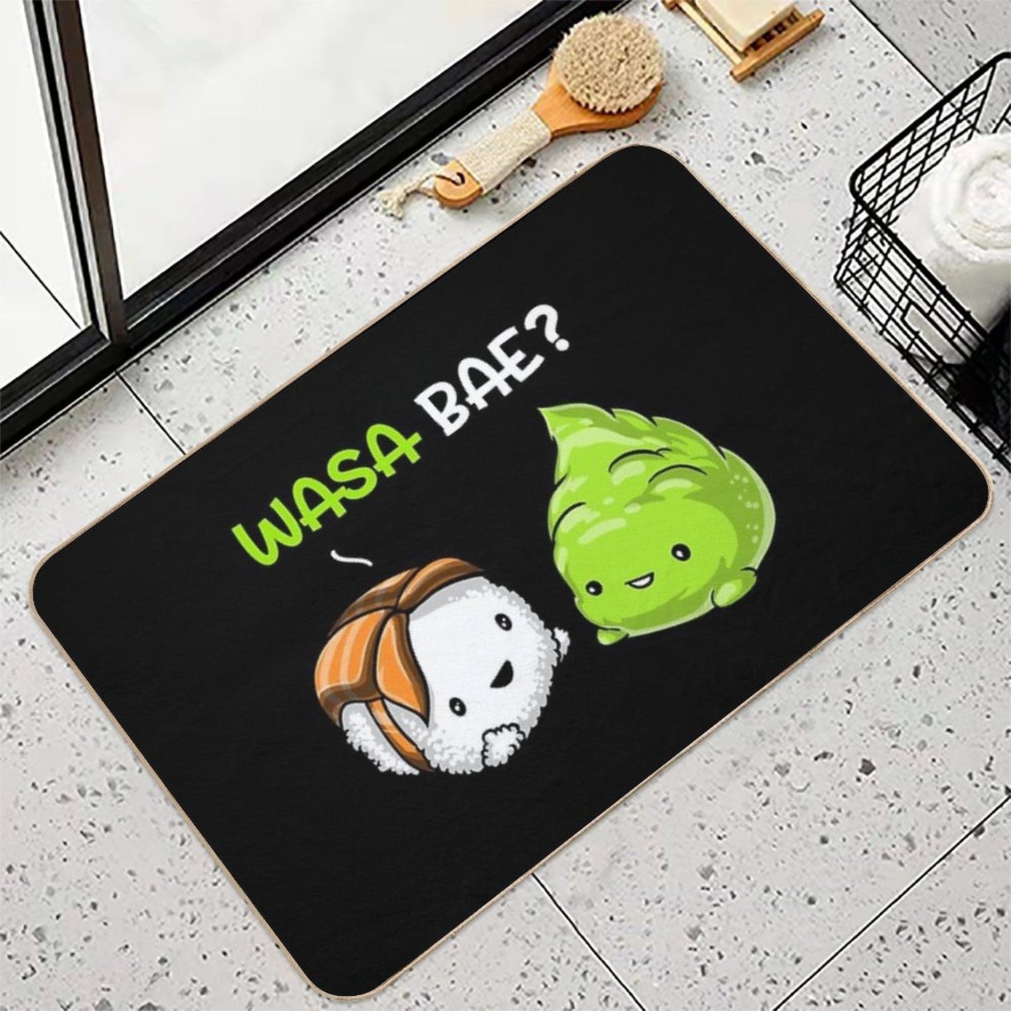 Sushi Wasabi Wasa Bae Anti-Trip Bath Mat