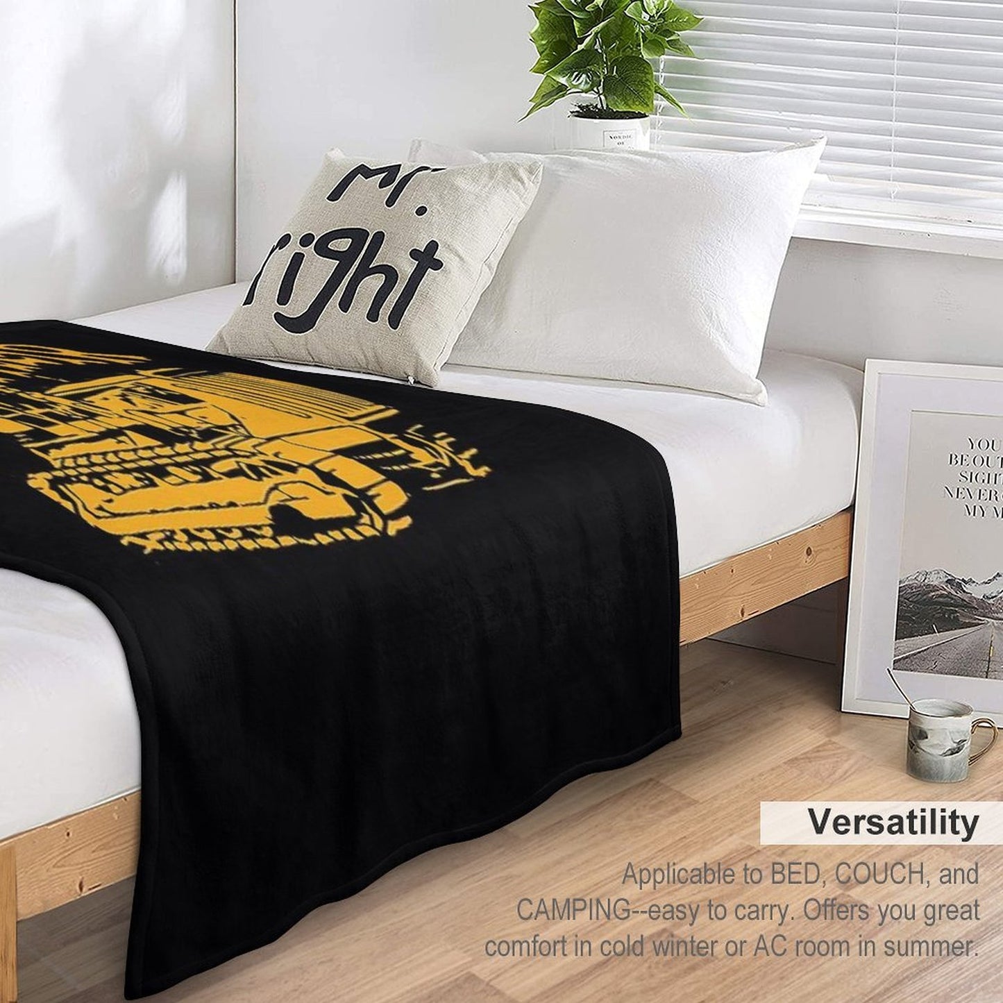 Caterpillar Bulldozer Lightweight Throw Blanket