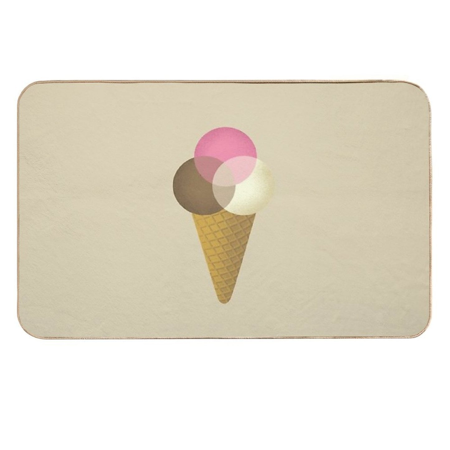 Icecream Venndor Repositionable Bath Mat