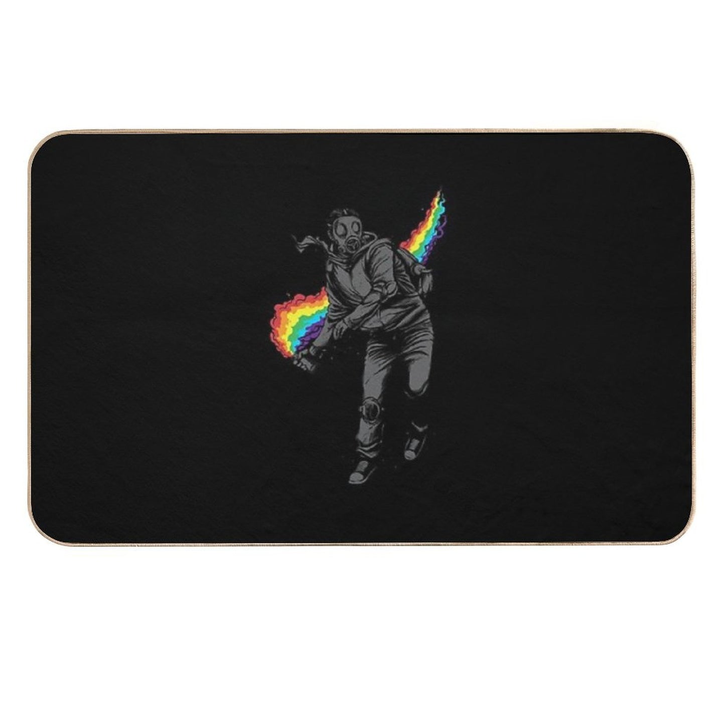 No More Tear Gas Slip-Resistant Bath Mat