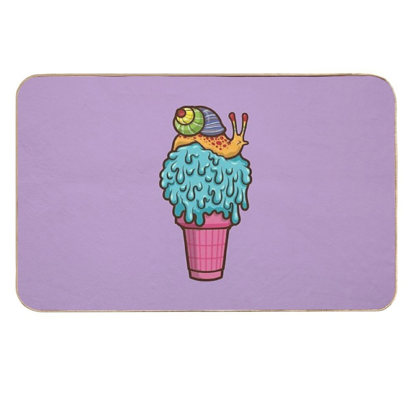 Crazy Snail Cone Odorless Bath Mat