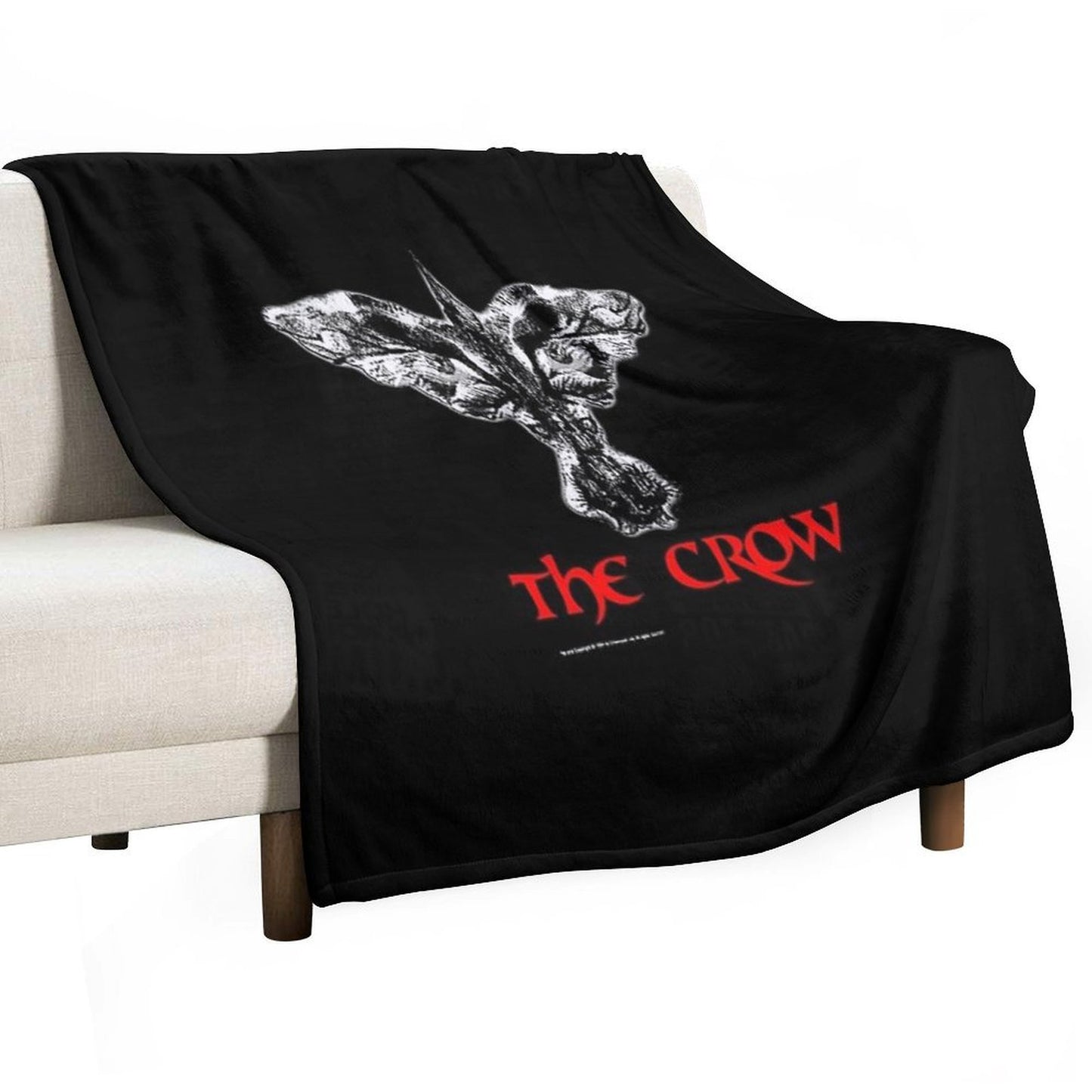 Vintage-1994-The-Crow-Deadstock Plush Throw Blanket