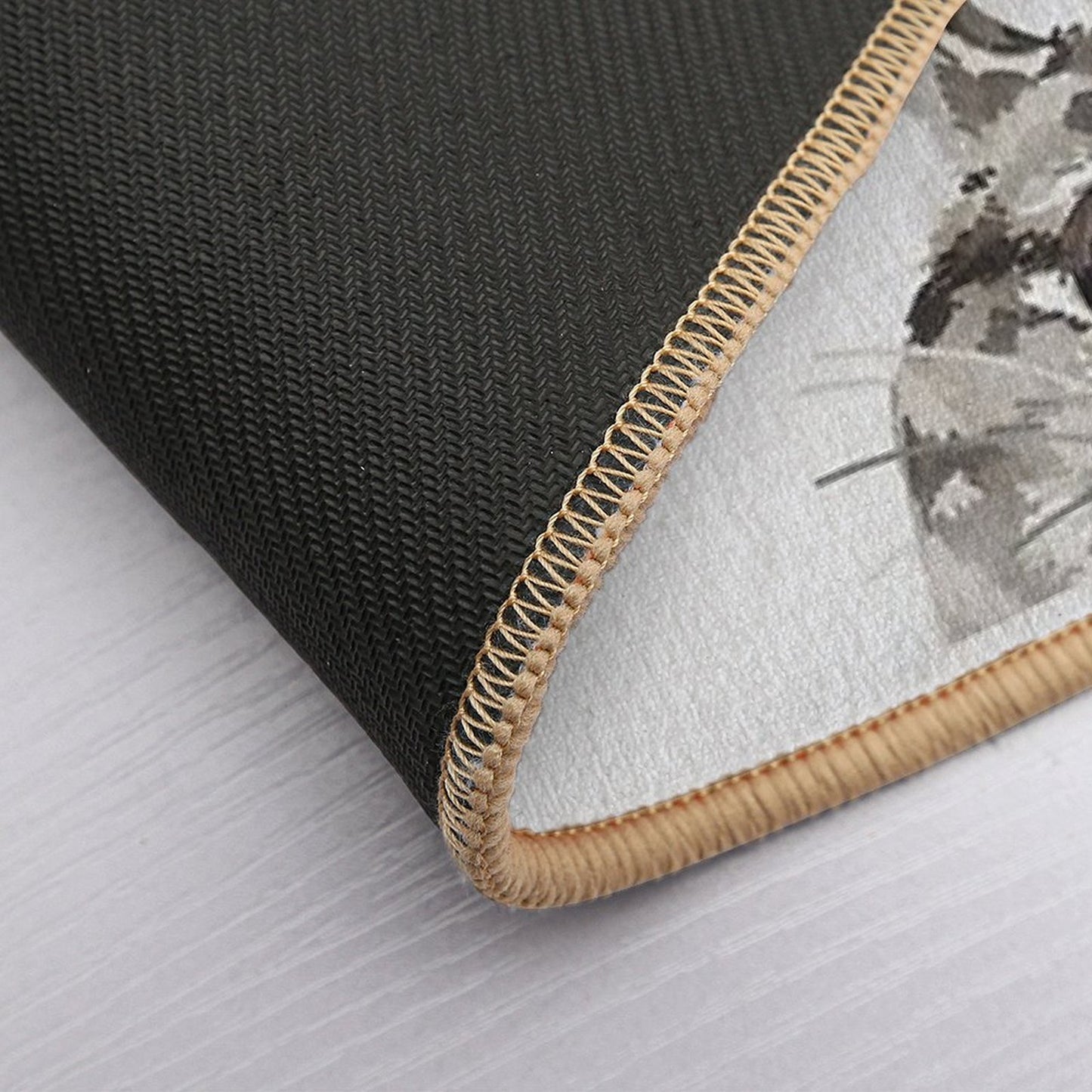 Peeking Tabby Slip-Resistant Bath Mat