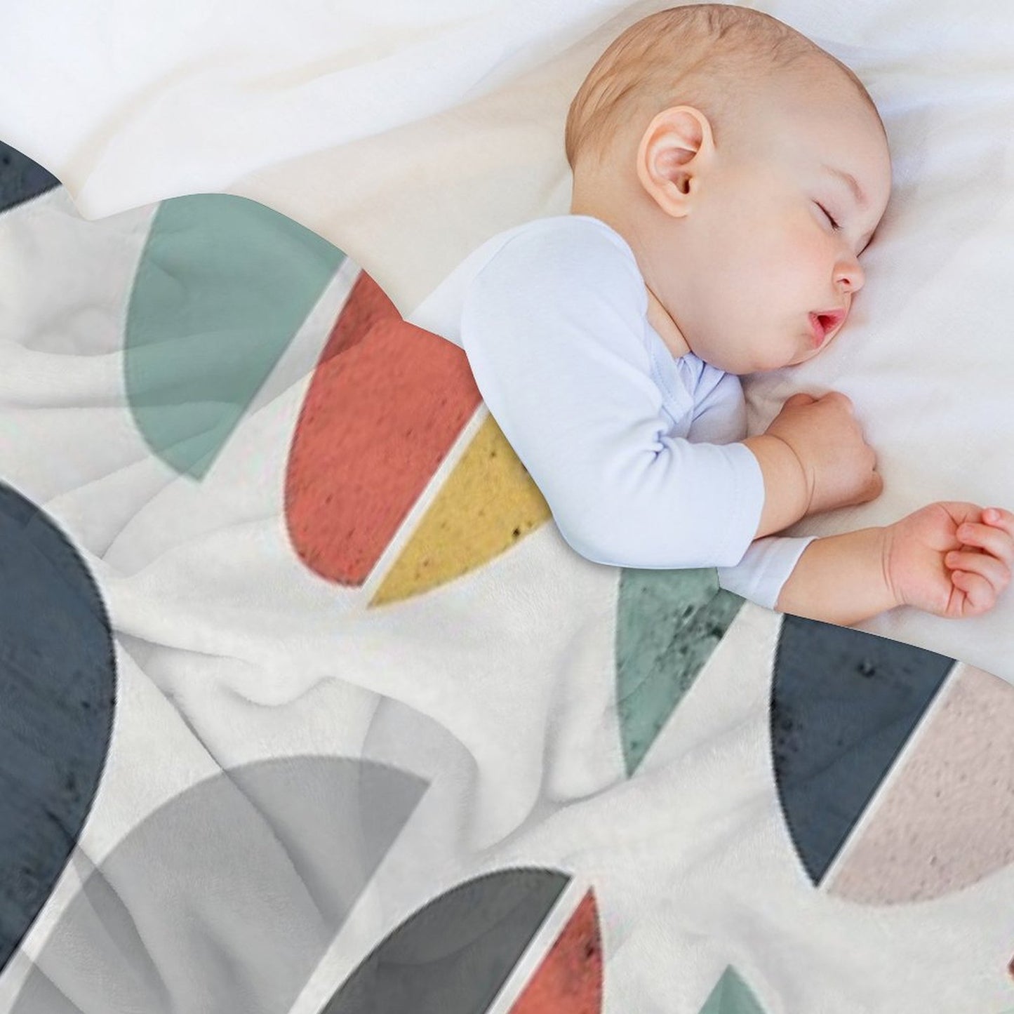 Mid Century Retro Shrink-resistant Throw Blanket