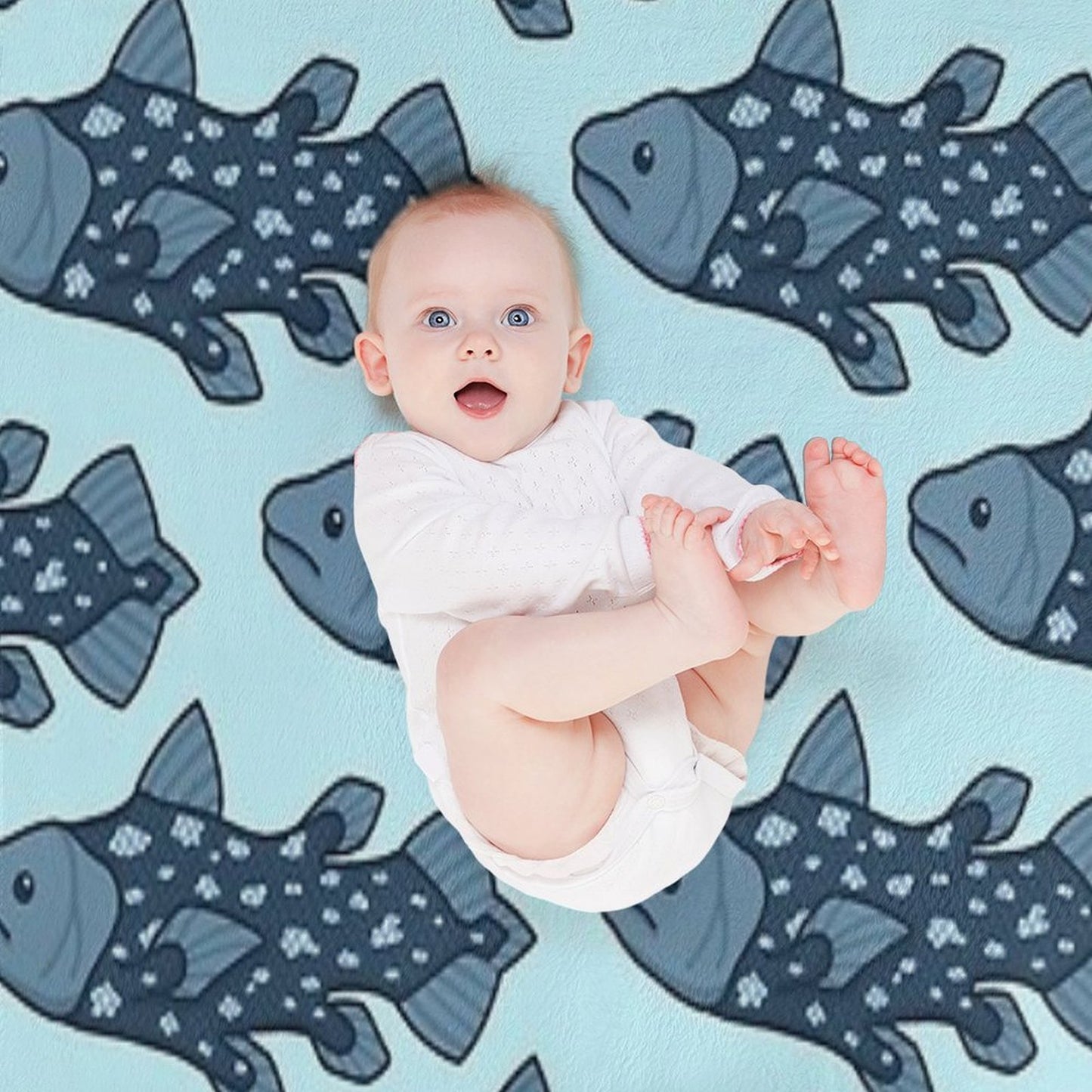 Coelacanth Lightweight Throw Blanket