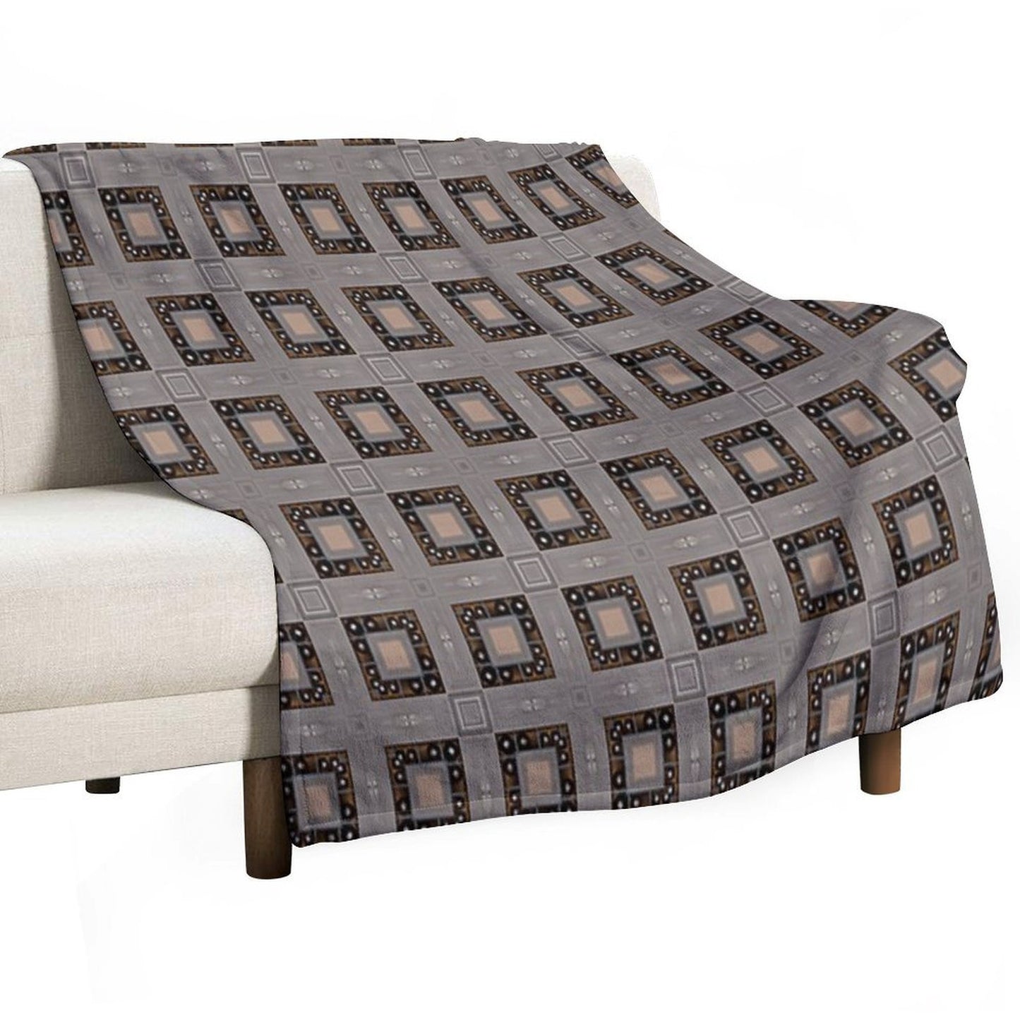 Abstract Art Blending Different Colors And Shapes Multi-functional Throw Blanket