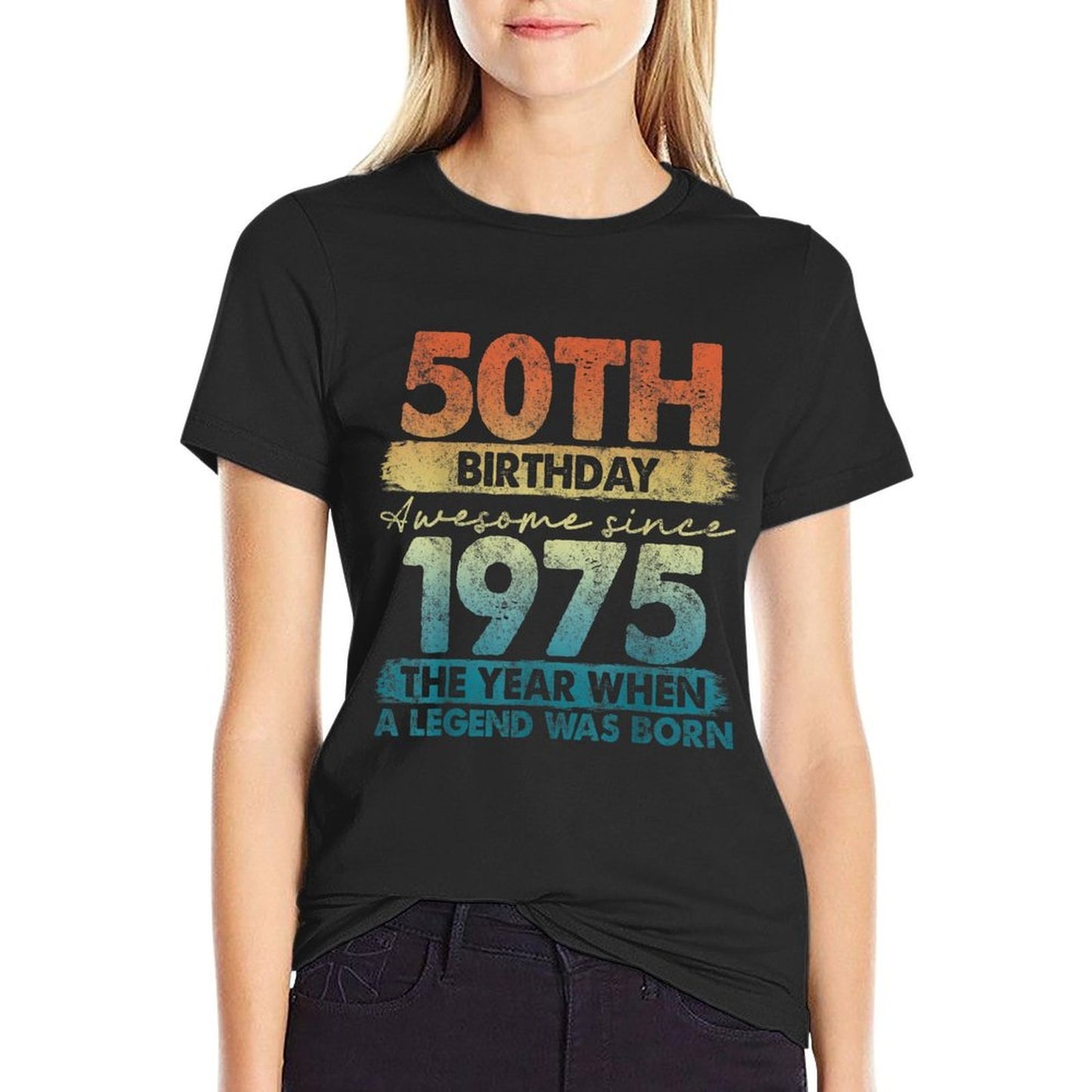 50 Year Old Gifts Vintage 1975 Limited Edition 50th Birthday Durable T-Shirt