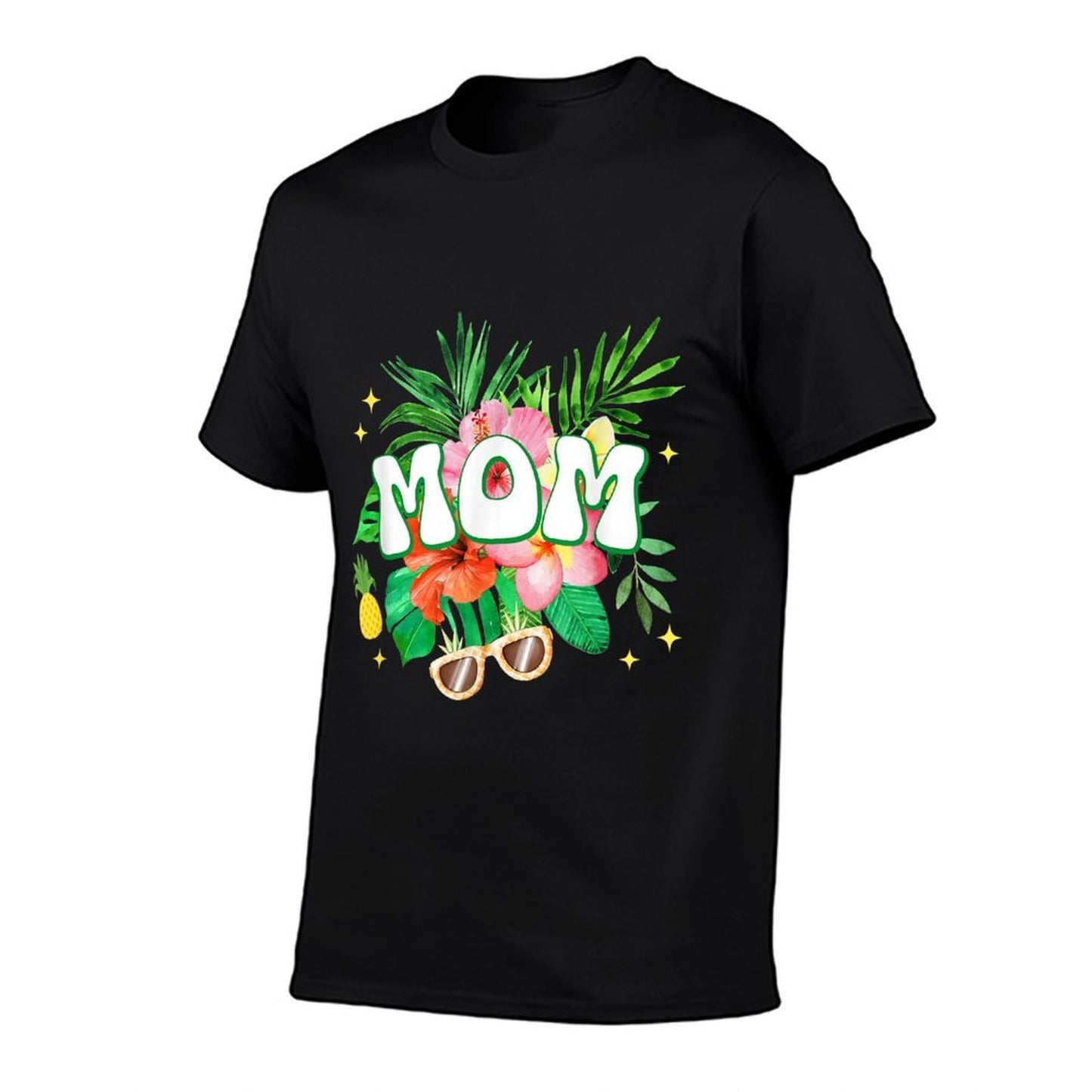 Mom Hawaii Birthday Party Family Aloha Hawaiian Floral Lightweight T-Shirt