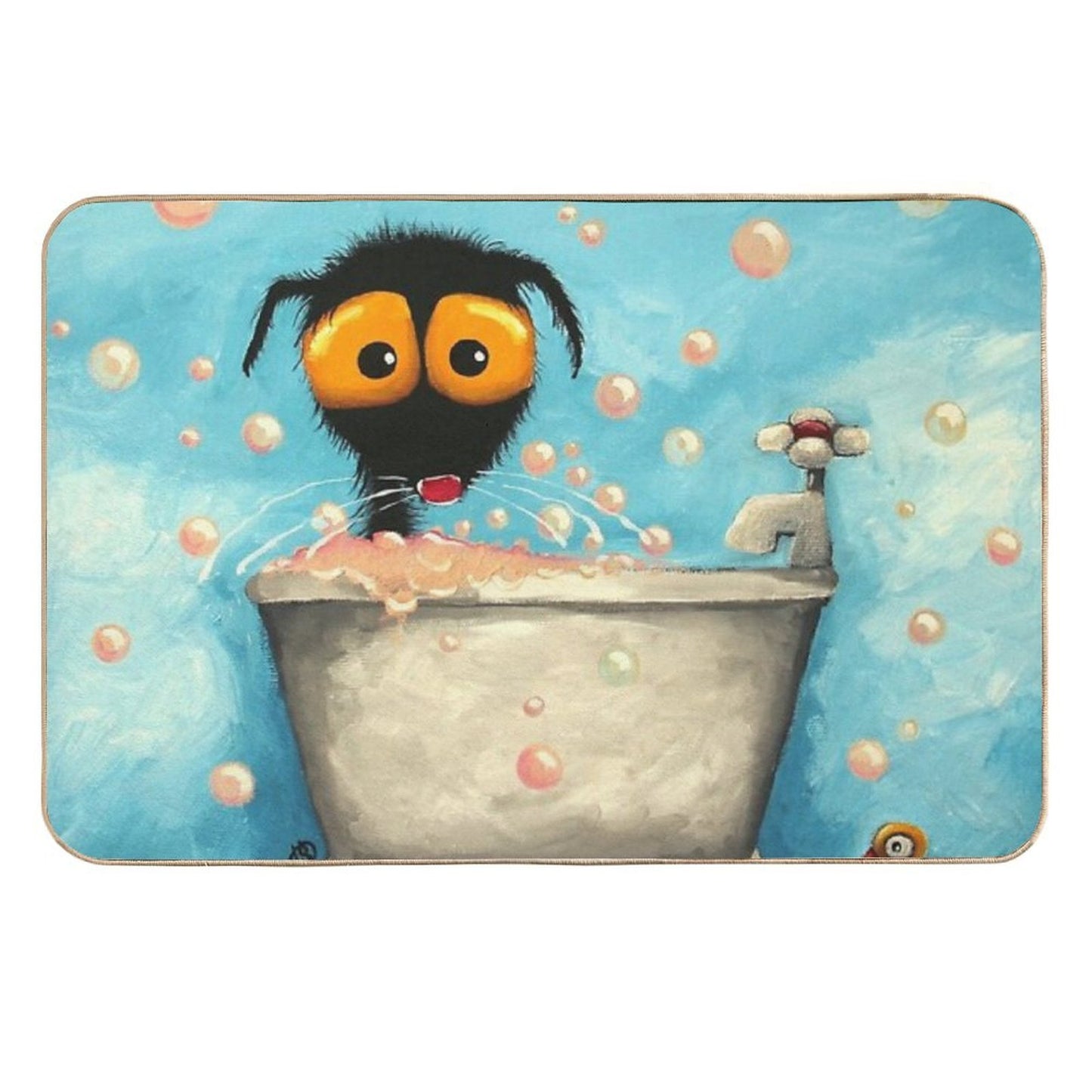 Bathtime Bubbles Repositionable Bath Mat