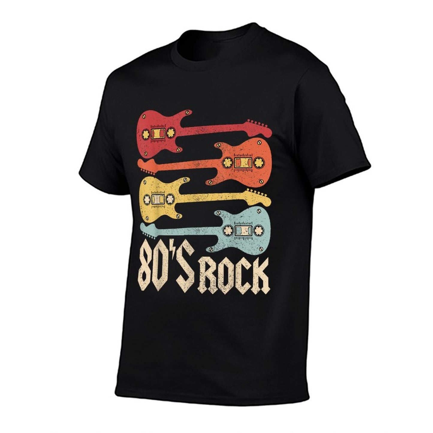 80s Rock Band Guitar Cassette Tape 1980s Vintage 80s Costume Durable T-Shirt