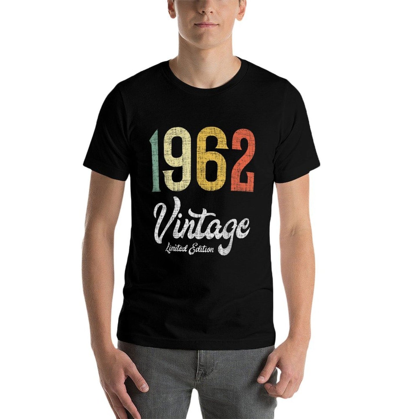 Vintage 1962 Limited Edition 60th Birthday Summer-ready Fabric T-Shirt