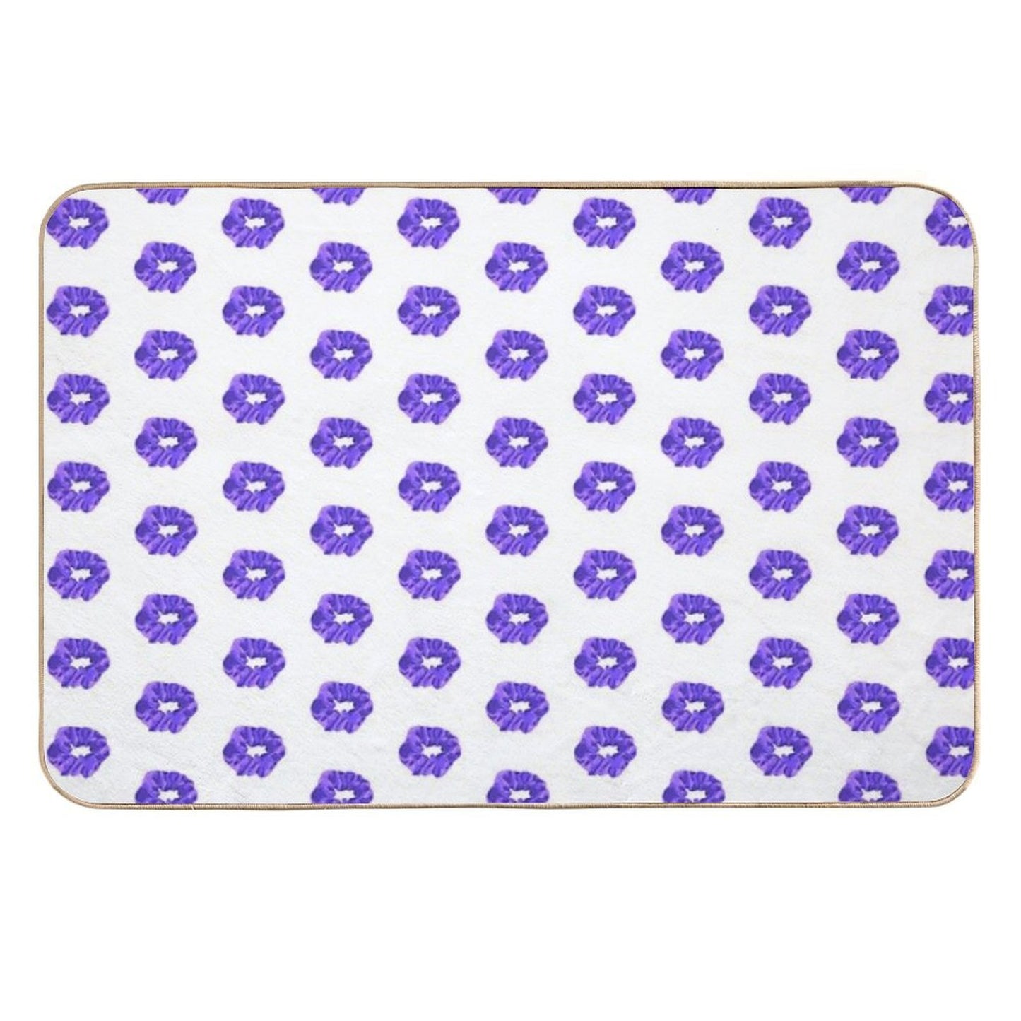 Purple Scrunch Easy Maintenance Bath Mat