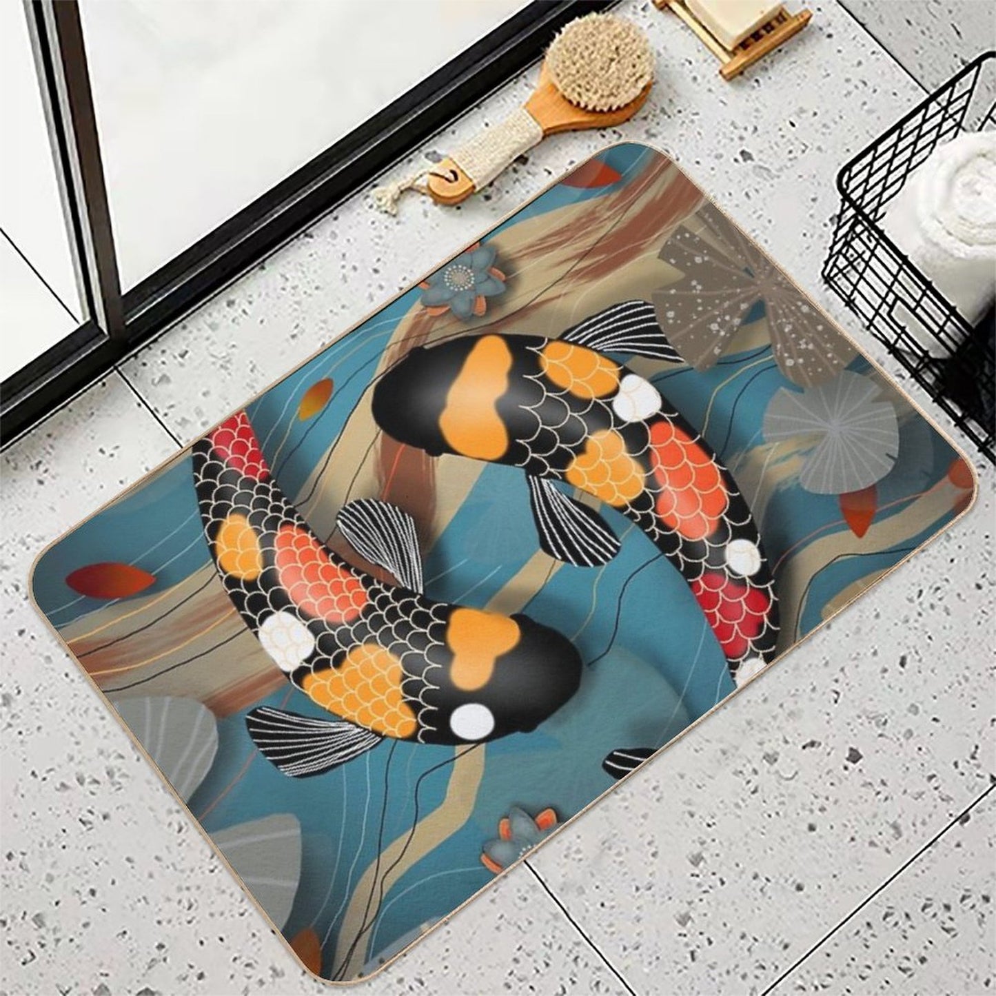 Koi Watergarden Durable Bath Mat