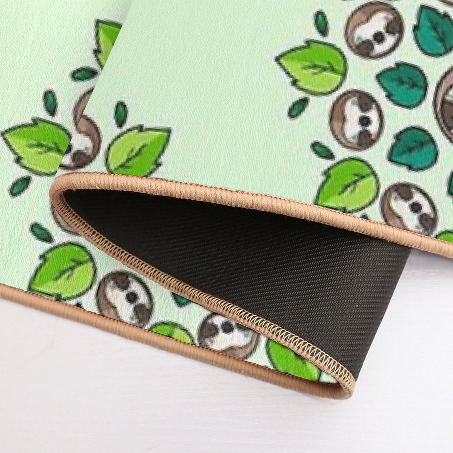 Mandala Sloth Slip-Resistant Bath Mat
