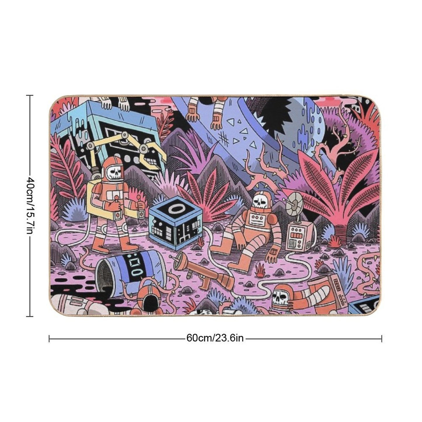 Chaos Fade-Resistant Bath Mat
