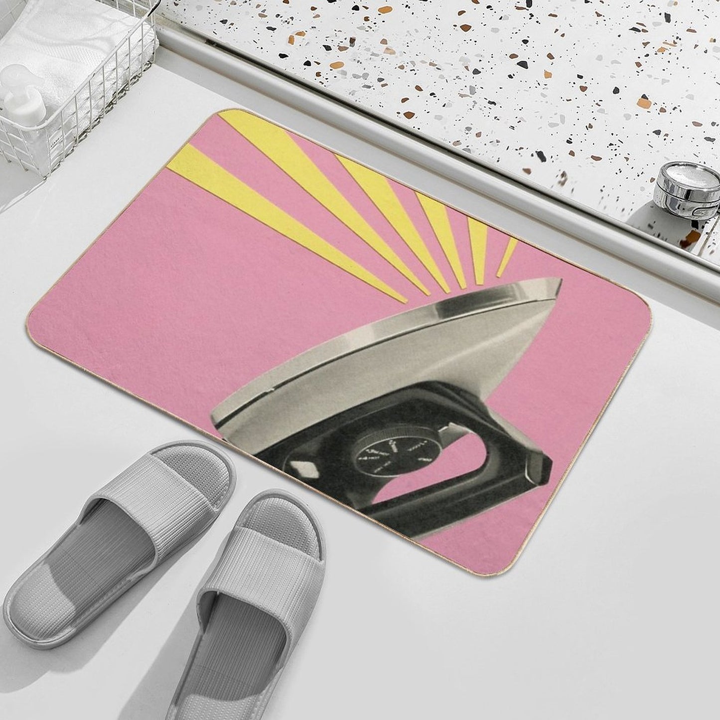 The Art of Ironing Stain-Proof Bath Mat