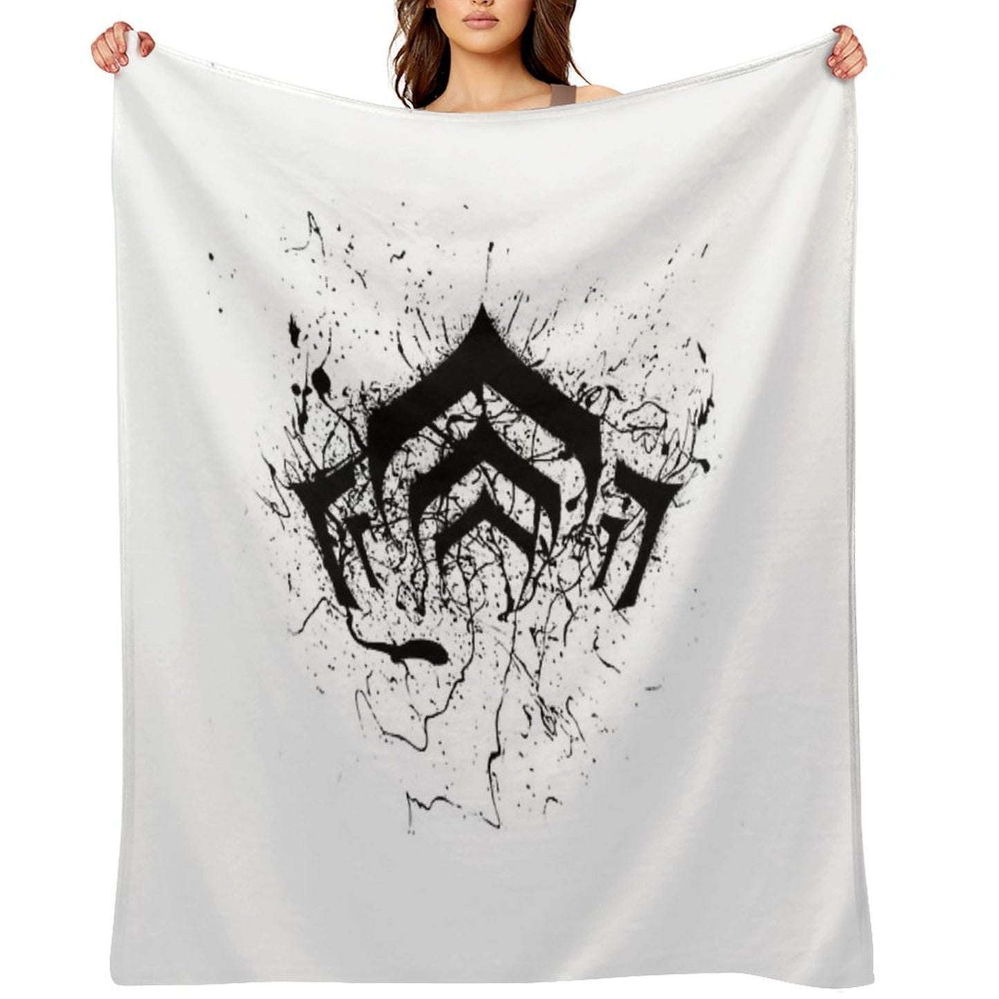 Warframe Logo Plush Throw Blanket