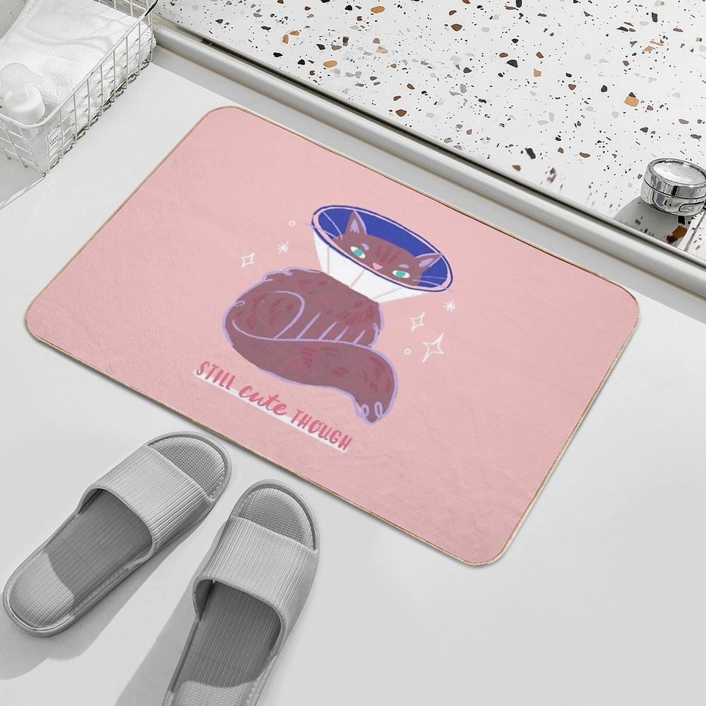 Still Cute Though - Cute Cat Toxin-Free Bath Mat