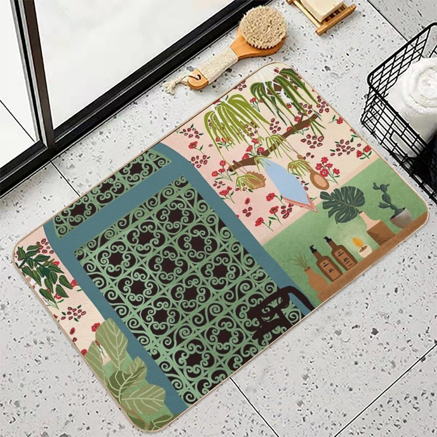Night Bath Stain-Proof Bath Mat