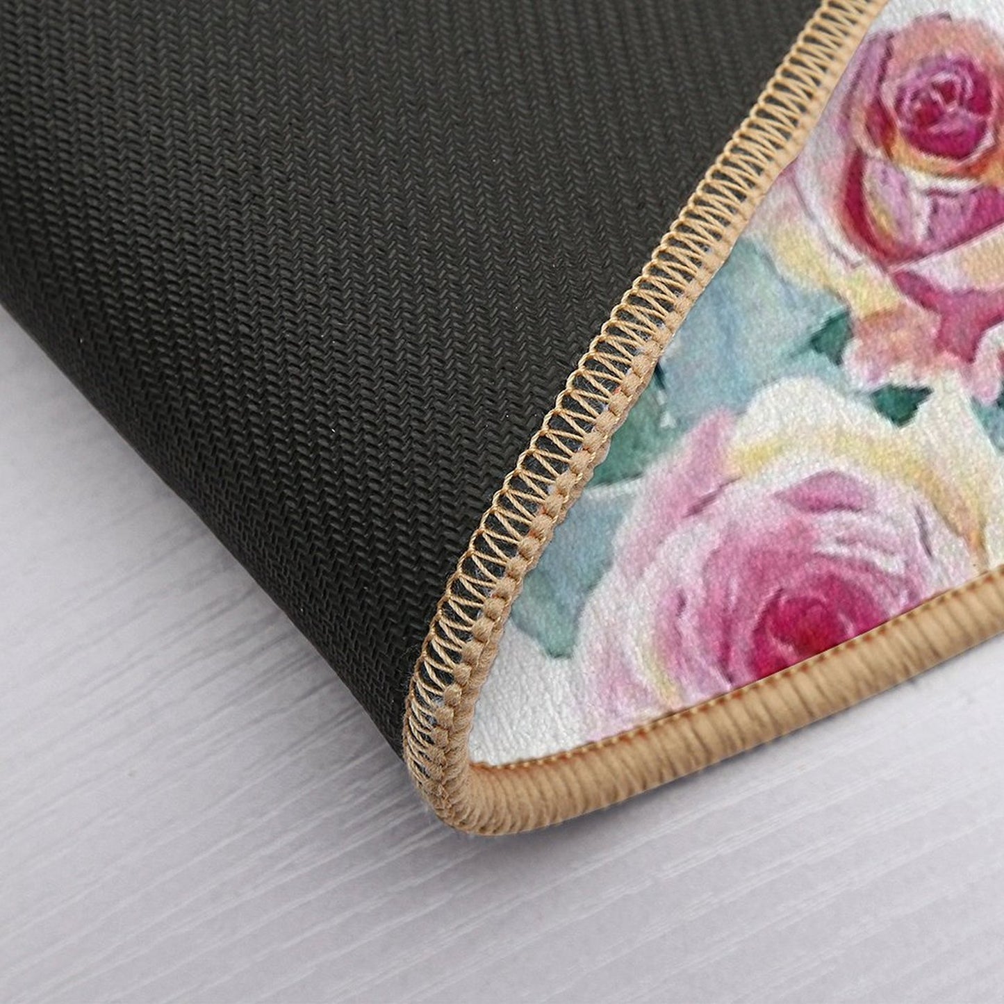 Watercolor Roses  Versatile Bath Mat