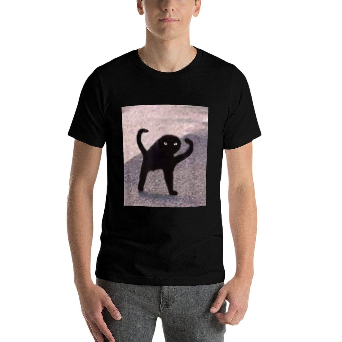 Cursed Cat Memes Cursed Cat Angry As Fuk Meme Slim-fit Cut T-Shirt