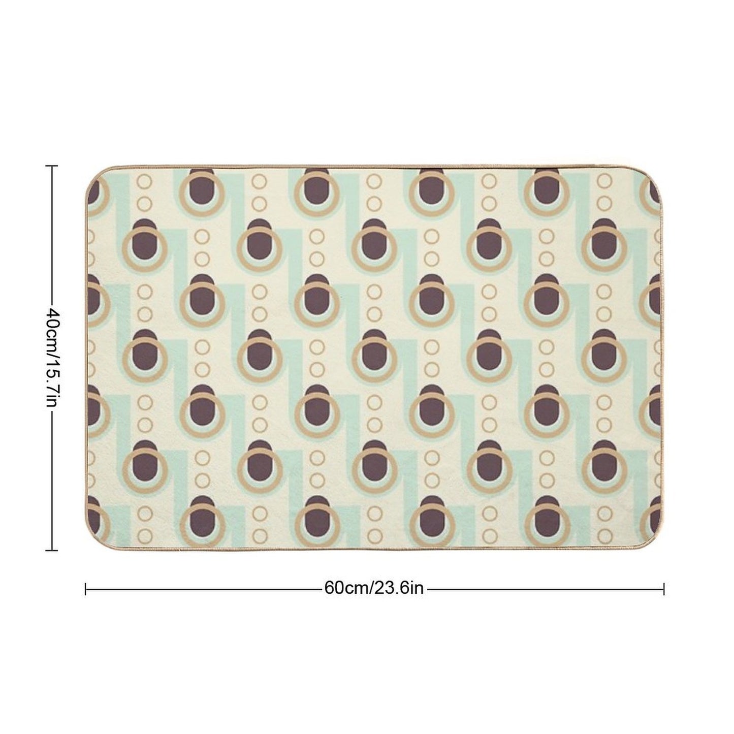 Abstract Geometric Art Pattern Anti-Trip Bath Mat