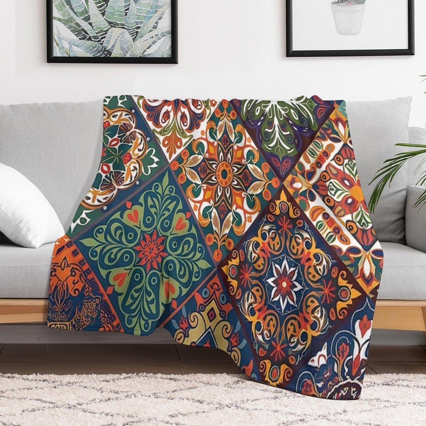 Mosaic of Elegance Comfort Throw Blanket
