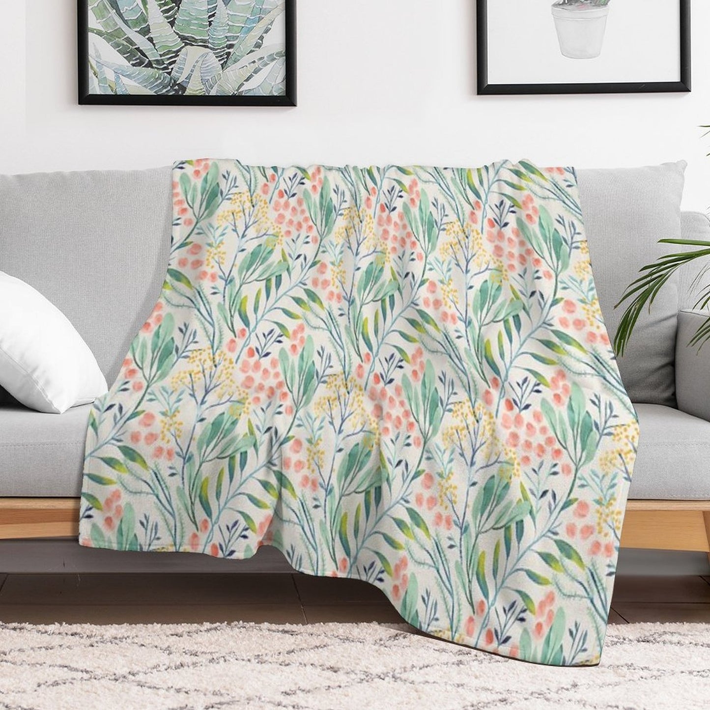 Botanical Garden Compact Throw Blanket