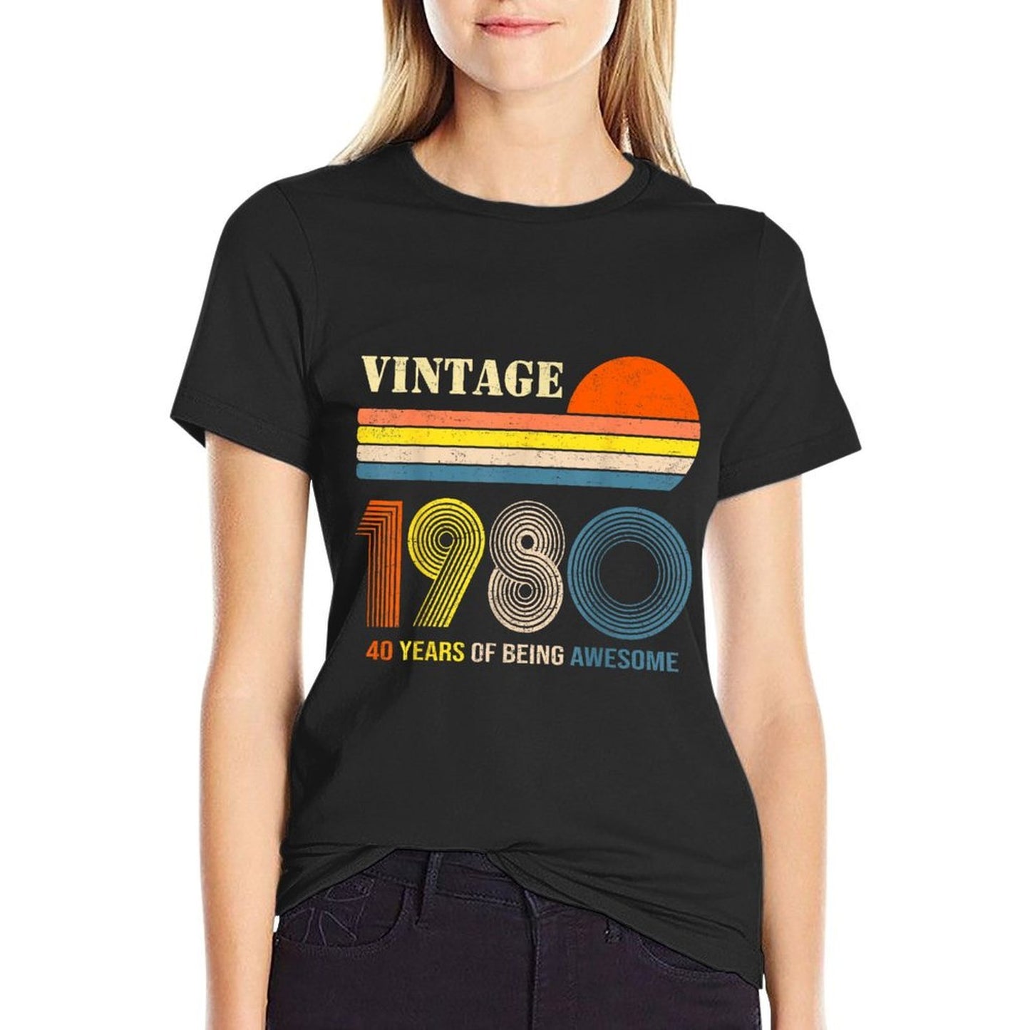 40 Year Old Gifts Vintage 1980 Limited Edition 40th Birthday Versatile T-Shirt