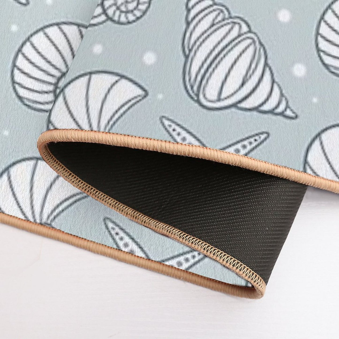 Cute Shells in The Ocean Long-Lasting Bath Mat