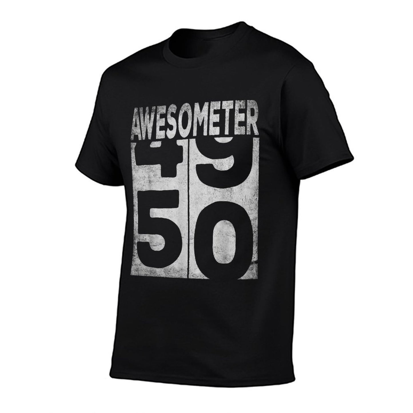 50 Year Old Bday Funny 50th Birthday 1974 Gag - AWESOMETER Rolled Sleeves T-Shirt