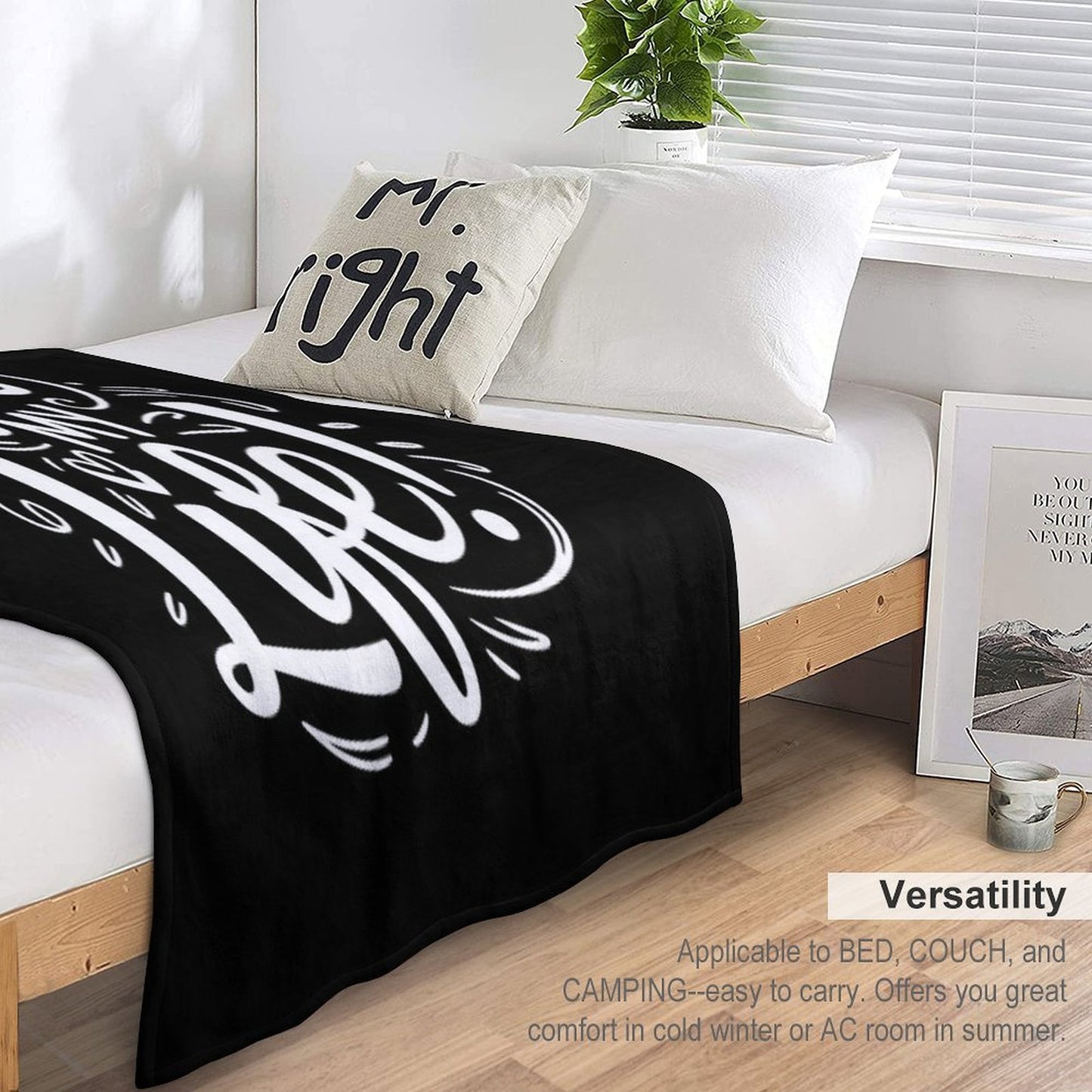 I Love My LIfe! Plush Throw Blanket
