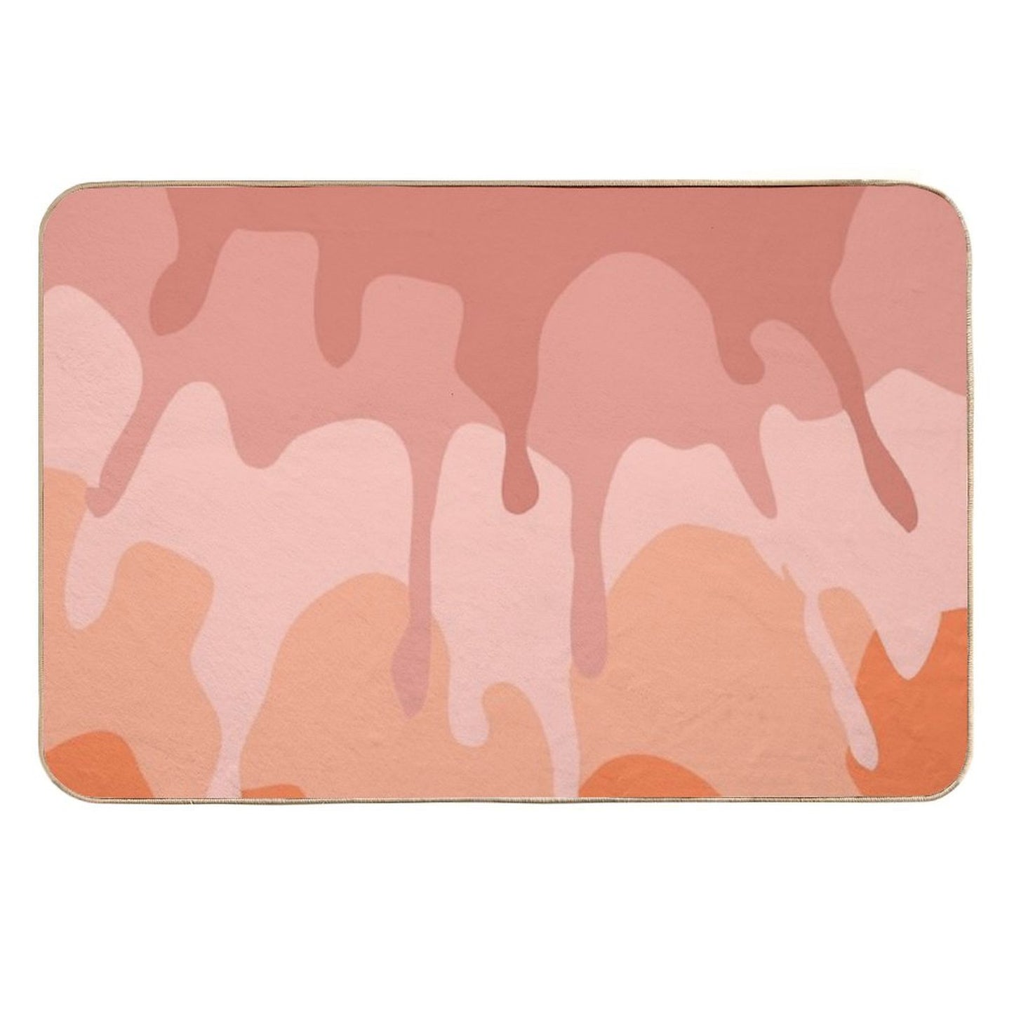 Pink And Orange Splatters Slip-Resistant Bath Mat