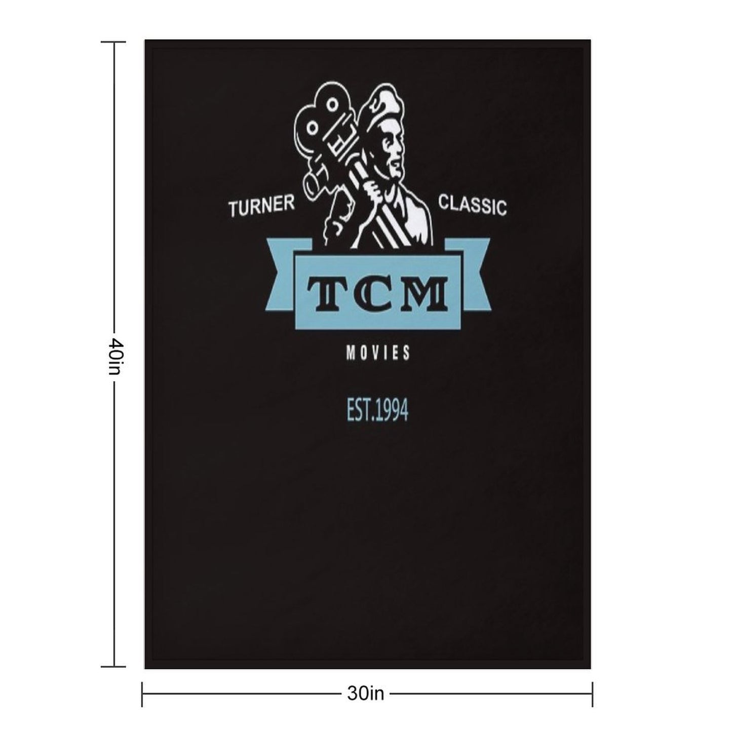 Retro Vintage Turner Classic Movies Durable Throw Blanket