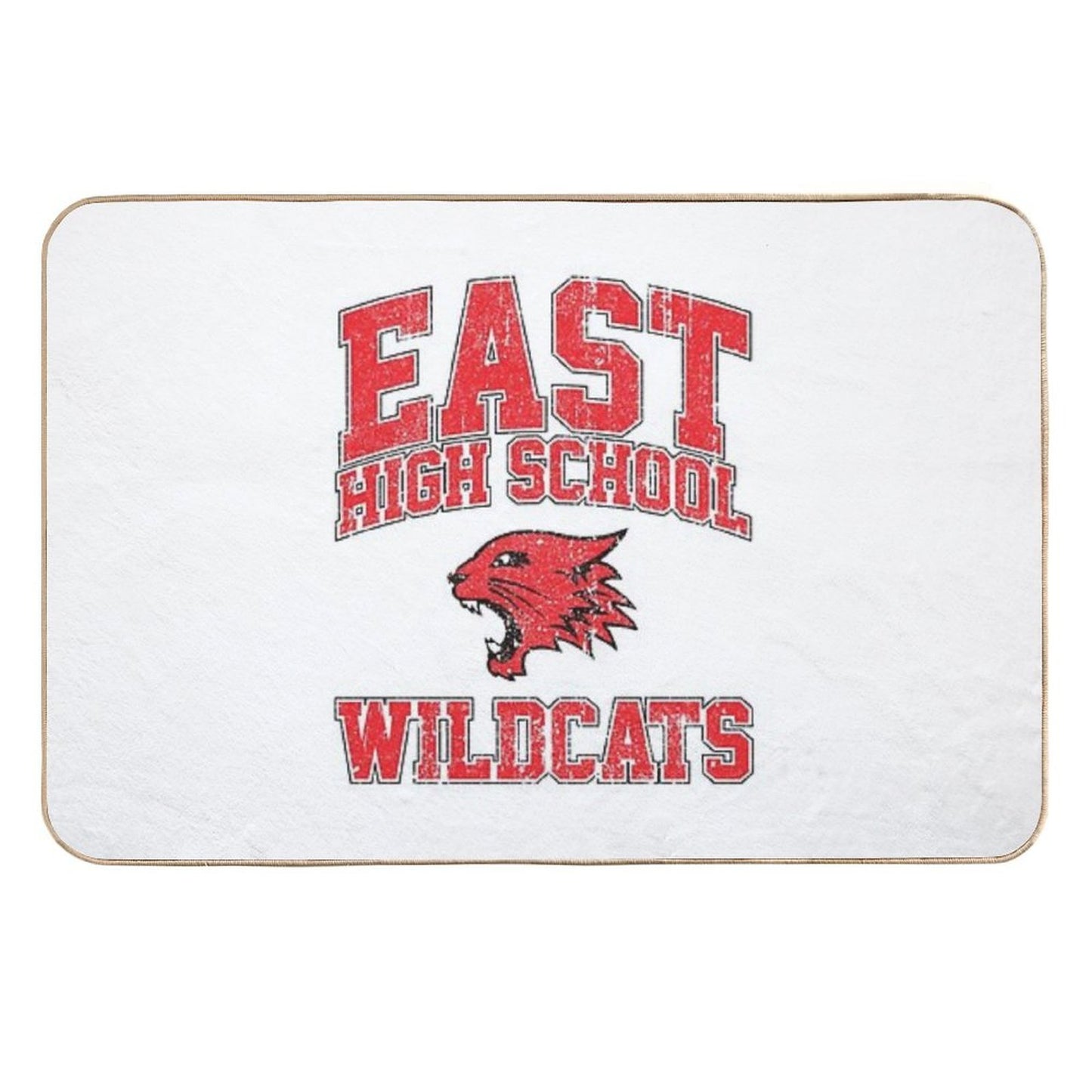 East High School Wildcats (Variant) Pet-Safe Bath Mat