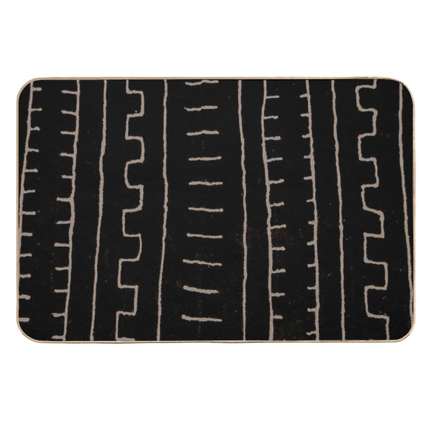 Simple African Mud Cloth Rapid-Drying Bath Mat
