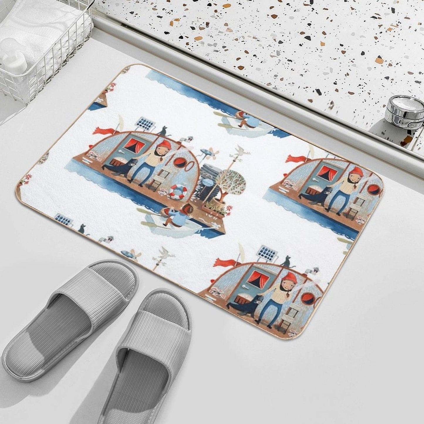 Captain Bernaidle Absorbent Bath Mat