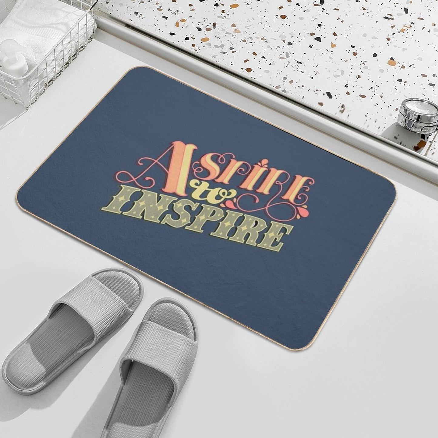 Aspire to Inspire Repositionable Bath Mat