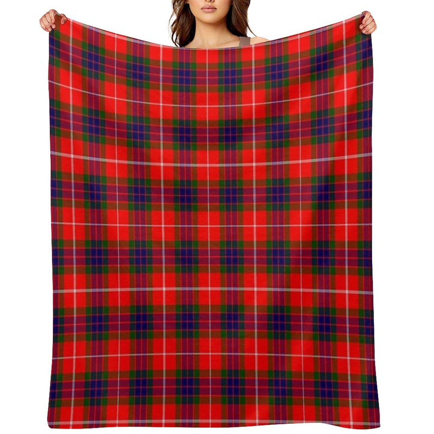 Simpson Surname Last Name Scottish Tartan Anti-pilling Throw Blanket