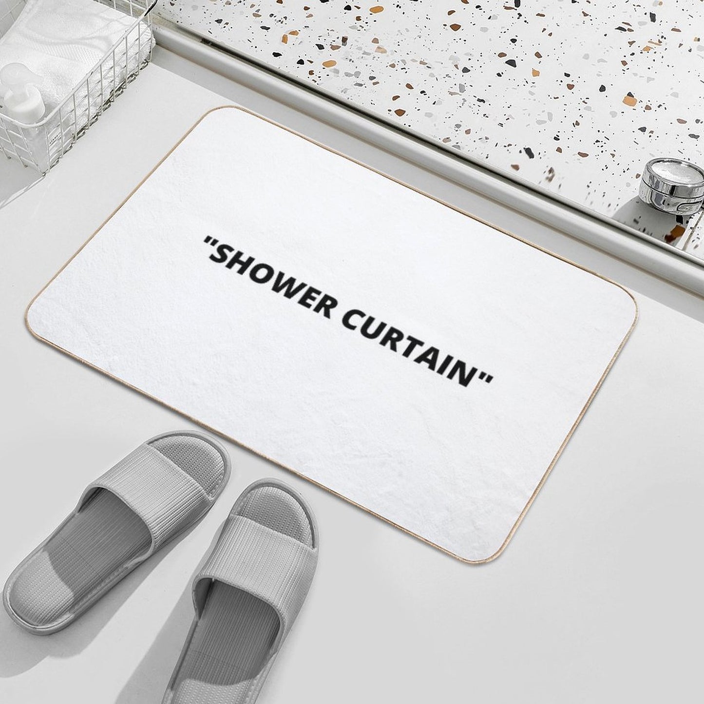 SHOWER CURTAIN Rapid-Drying Bath Mat