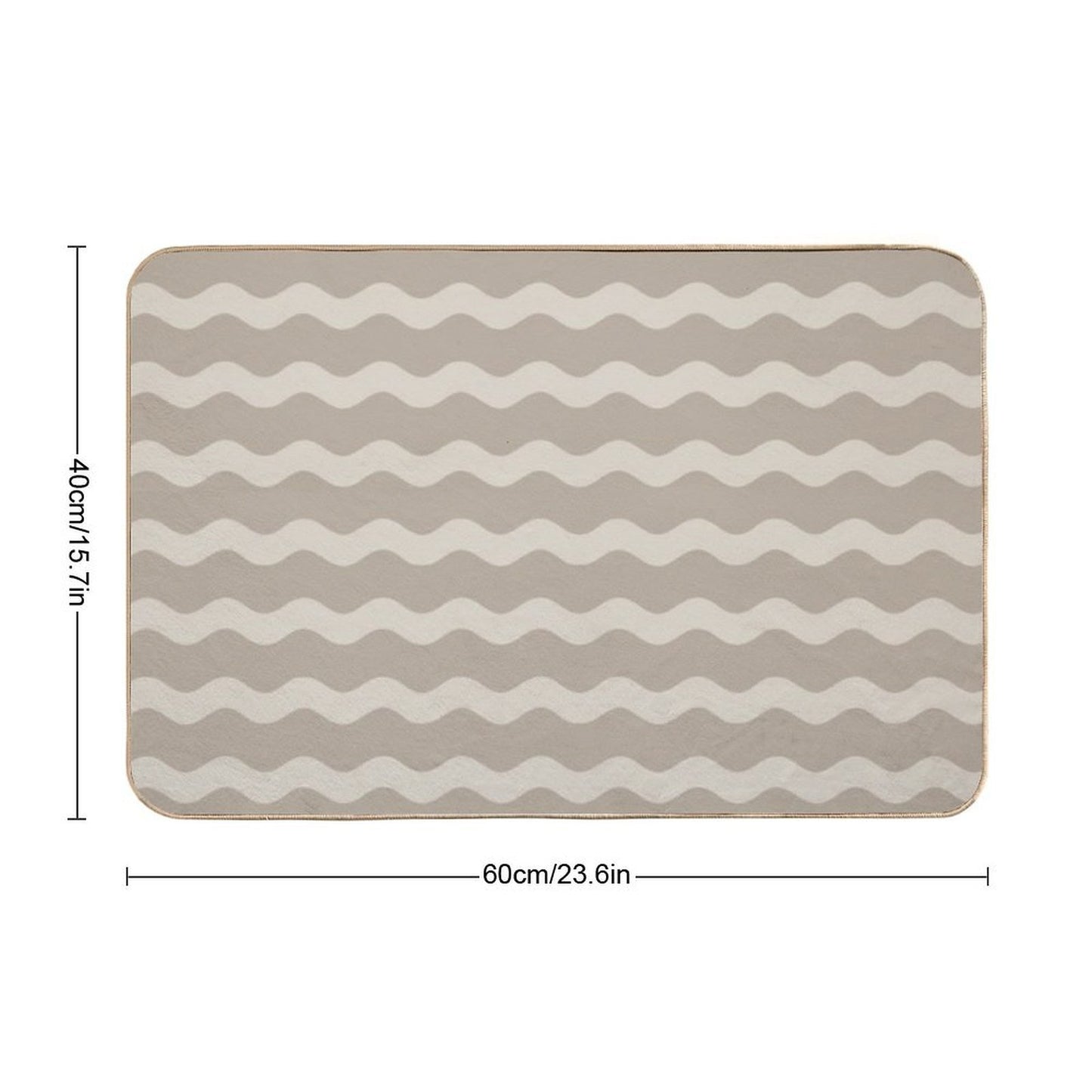 Abstract Print Slip-Resistant Bath Mat