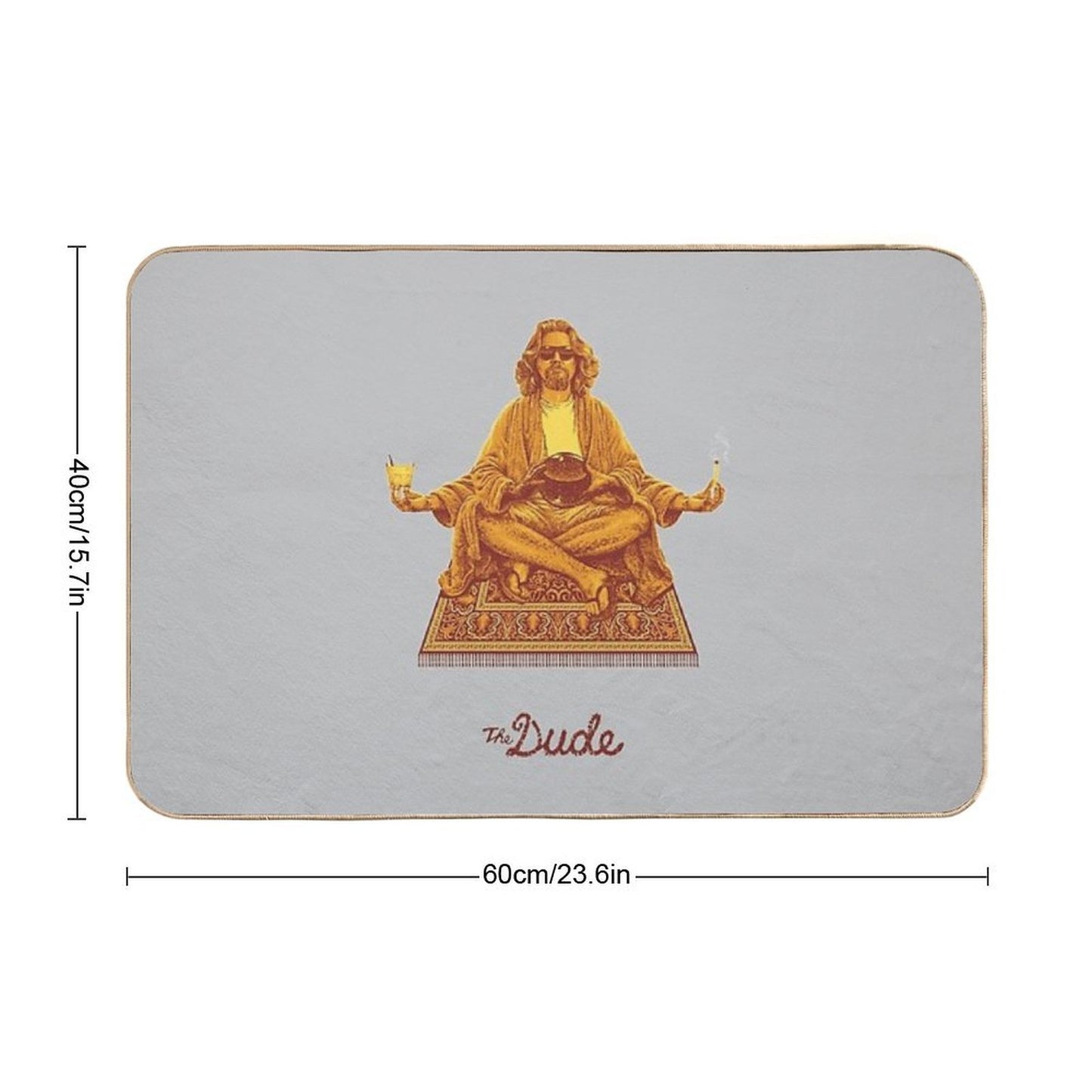 The Dude Budha The Big Lebowski Rapid-Drying Bath Mat