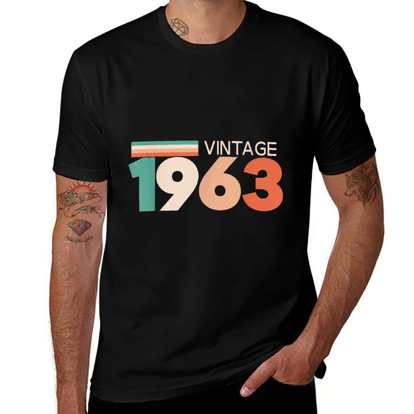 60th Birthday Vintage 1963 60 Years Old Design Breathable T-Shirt