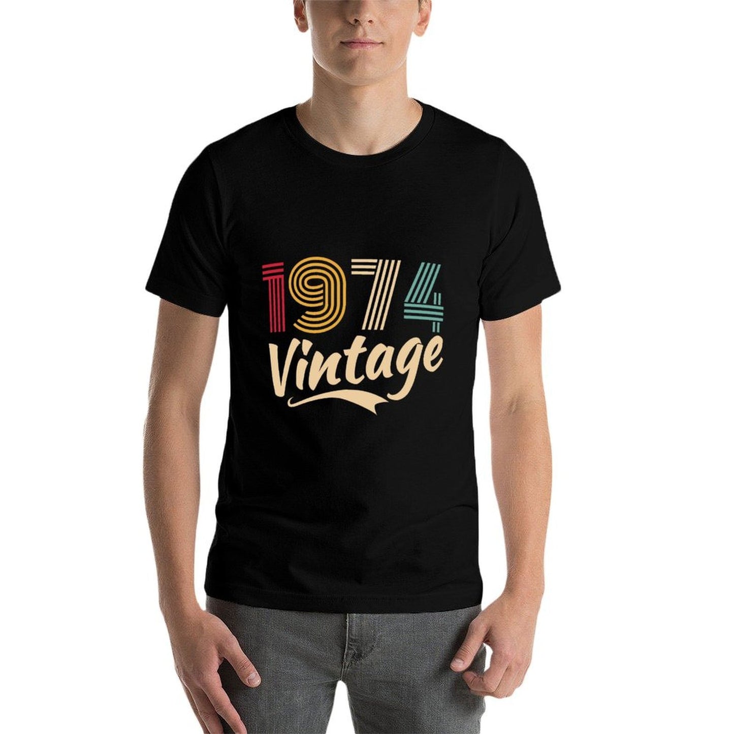 Vintage 1974 Retro 50 Years Old Bday Gifts For 50th Birthday Moisture-wicking T-Shirt