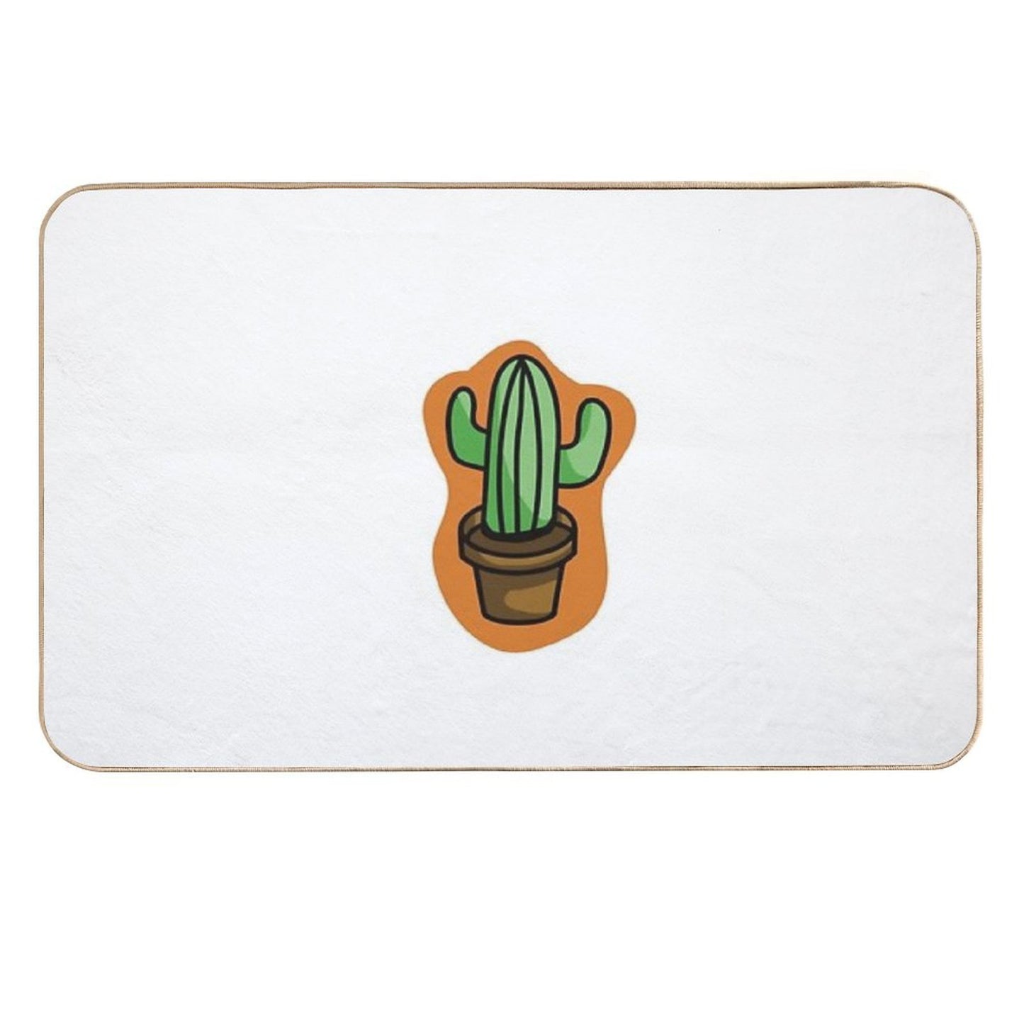 Colorful Cactus Eco-Friendly Bath Mat