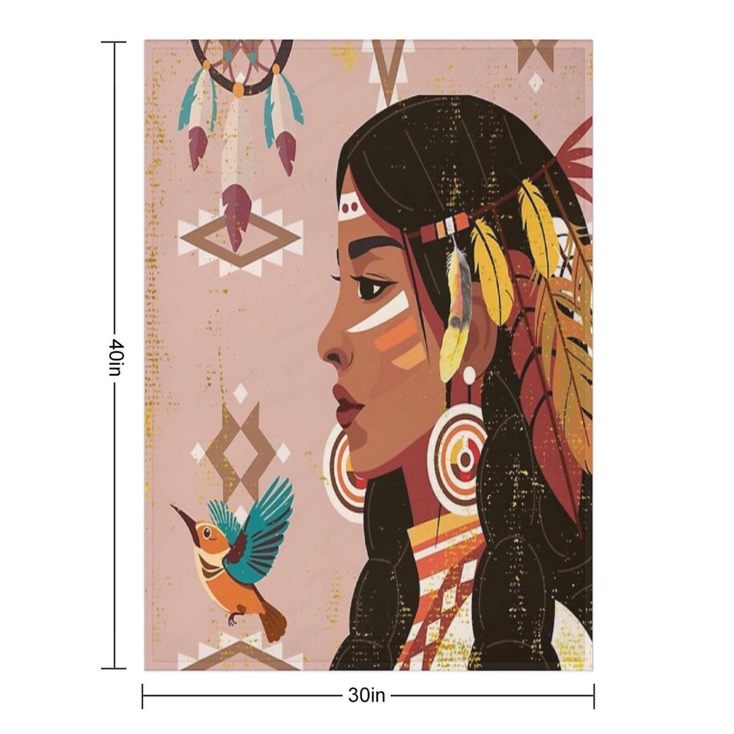 Tribal Thoughts Durable Throw Blanket